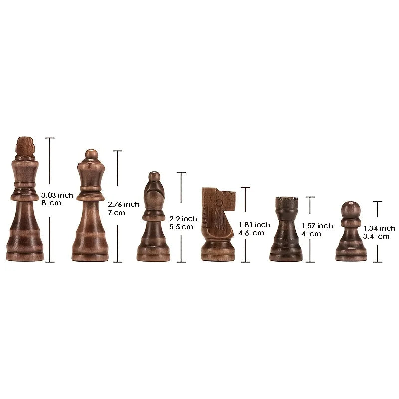 Cheap wood chess board size