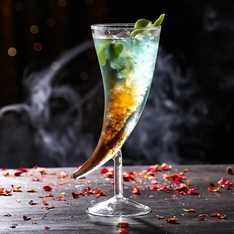 Viking Horn Cocktail Glass