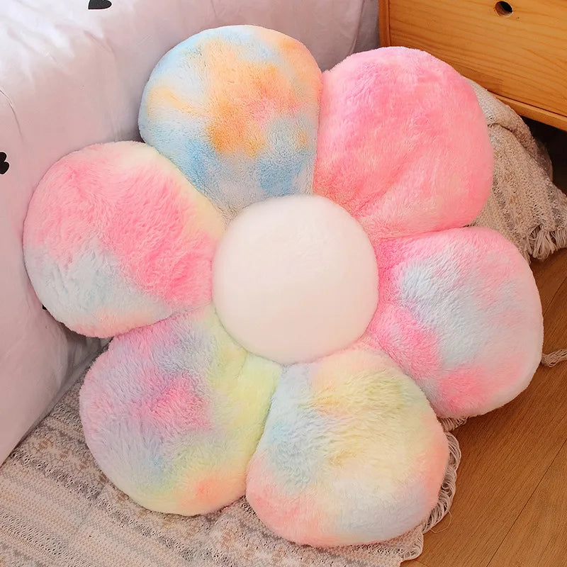 Furry Plush Flower Cushion