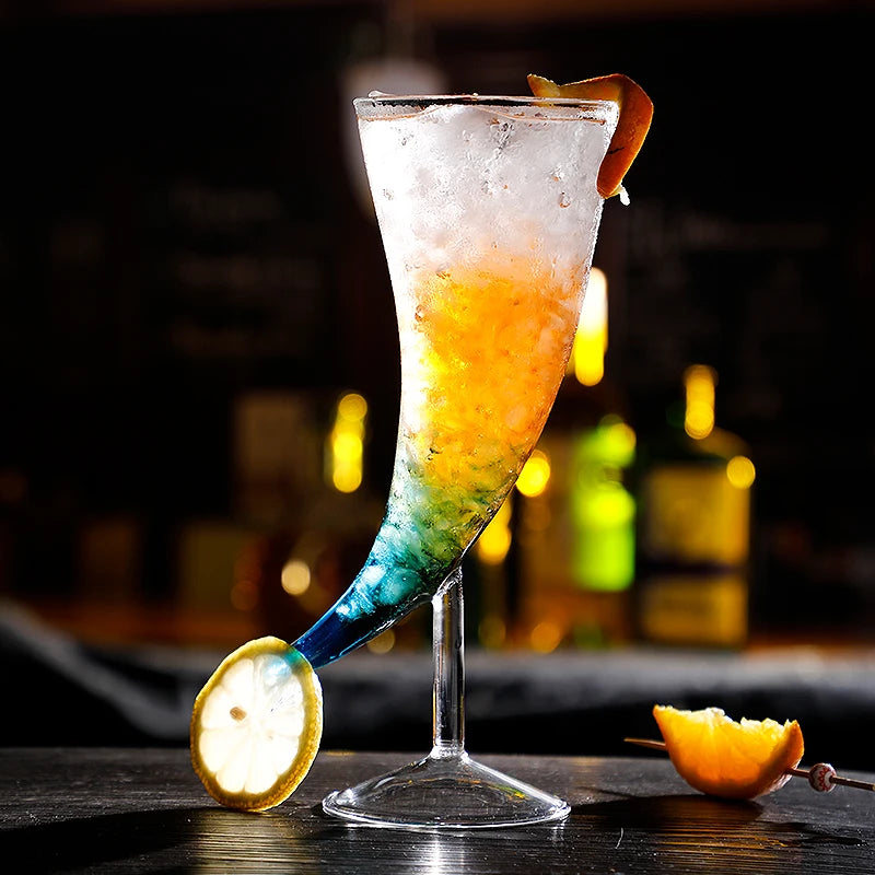 Viking Horn Cocktail Glass