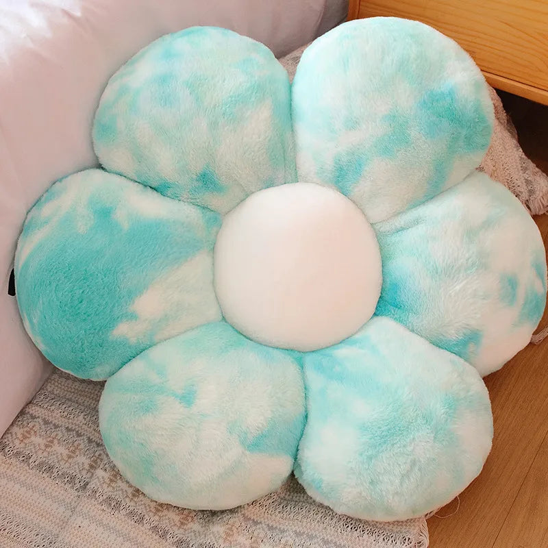 Furry Plush Flower Cushion