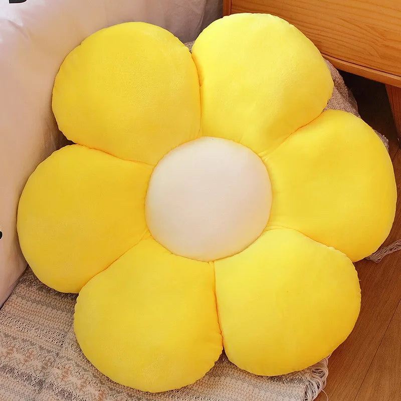 Furry Plush Flower Cushion