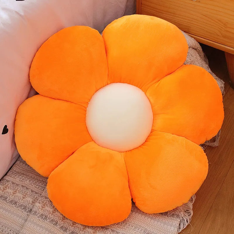 Furry Plush Flower Cushion