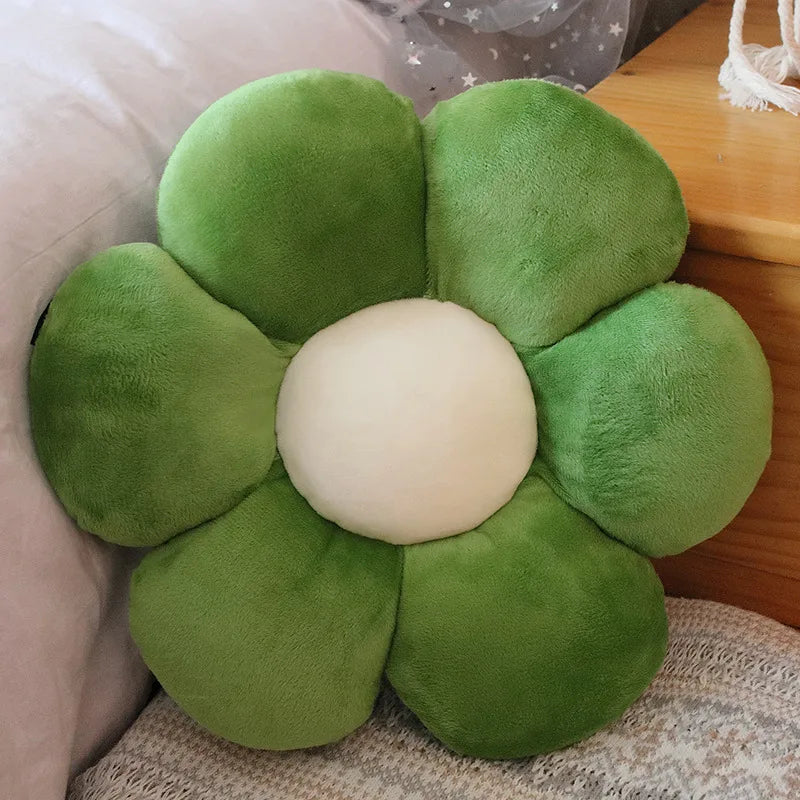 Furry Plush Flower Cushion