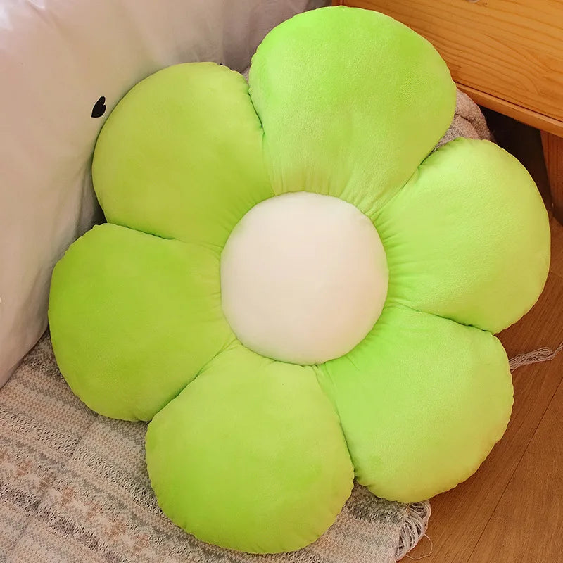 Furry Plush Flower Cushion
