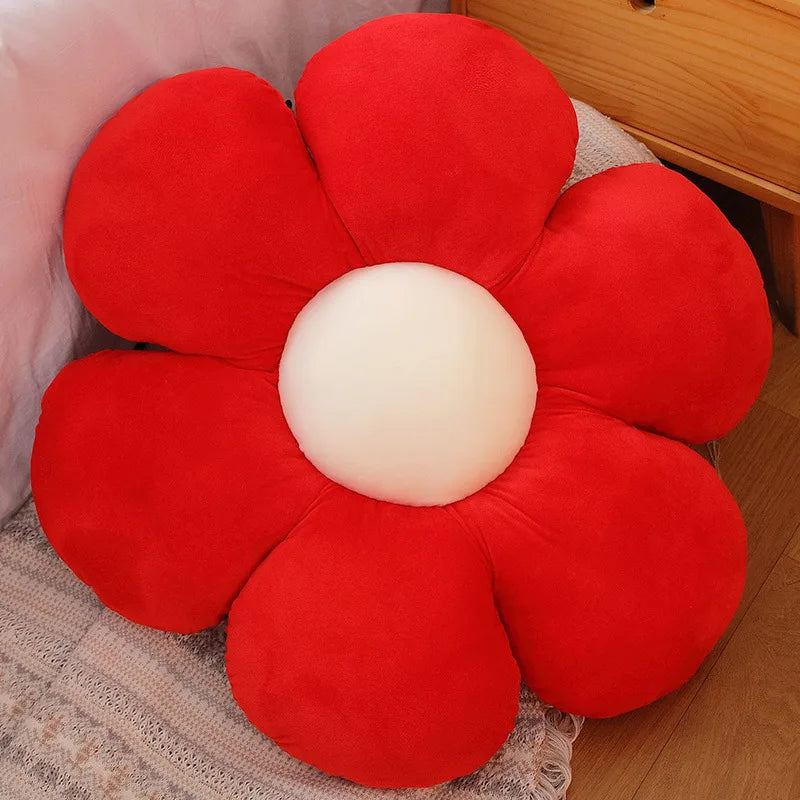 Furry Plush Flower Cushion