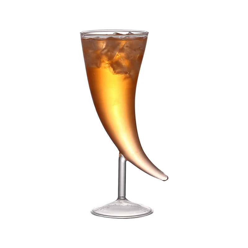 Viking Horn Cocktail Glass