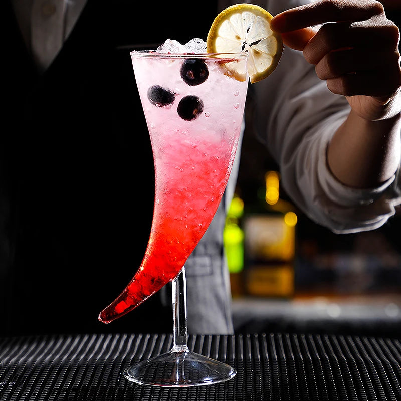 Viking Horn Cocktail Glass