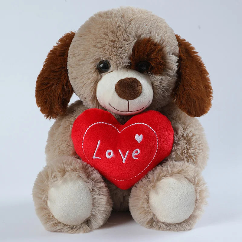 Cute Heart Bear Dog Plush Toys