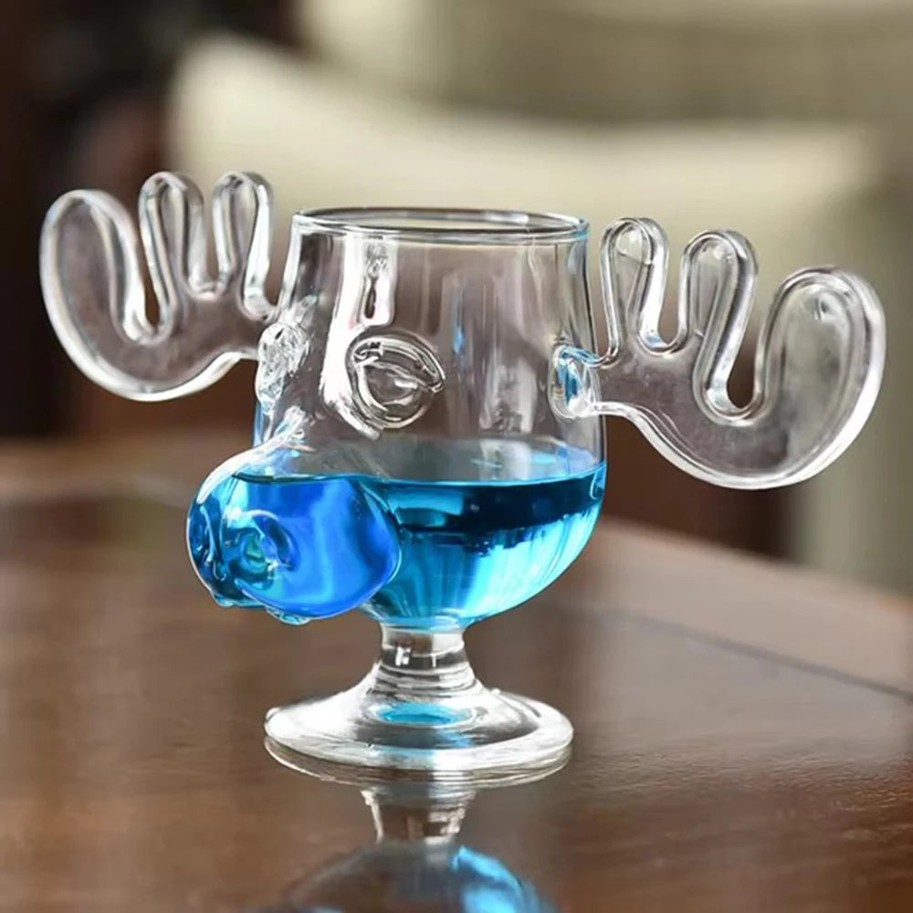 Reindeer Cocktail Glass