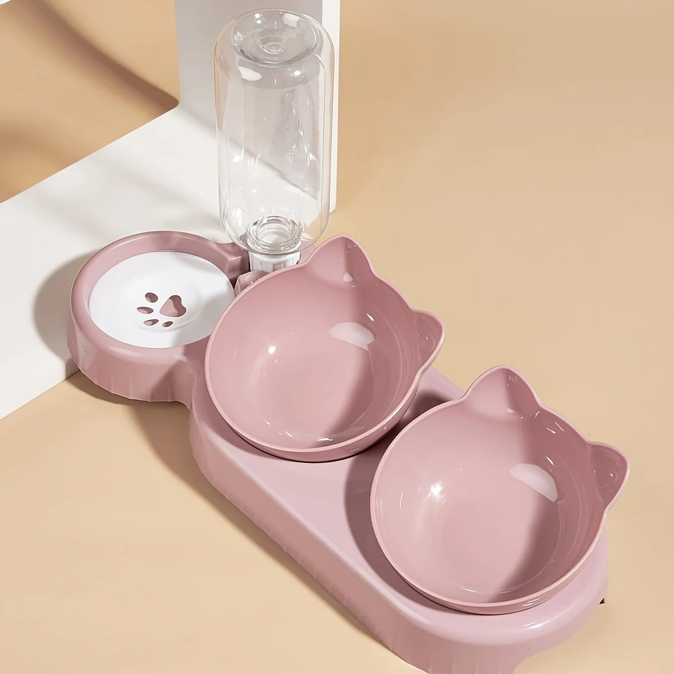 Pet Bowls With Water Feeder, 3 In 1 Ear Design