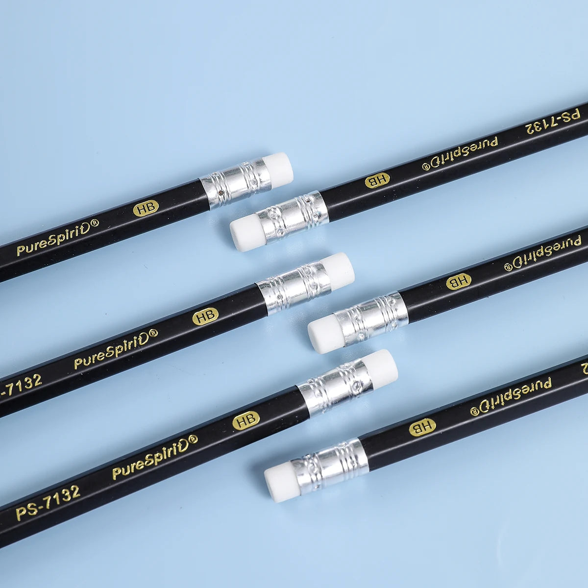 12PCS Woodcased Pencils with Eraser