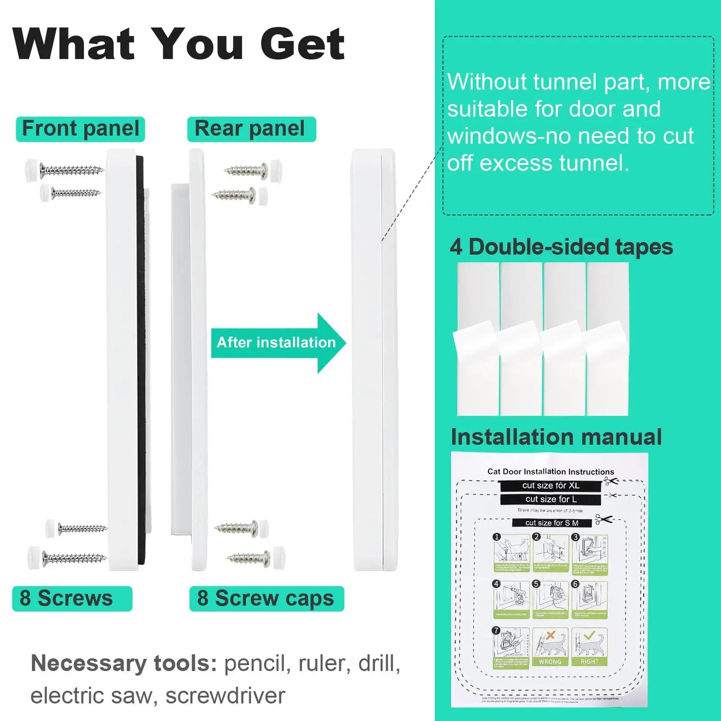 Pet Flap Magnetic Door