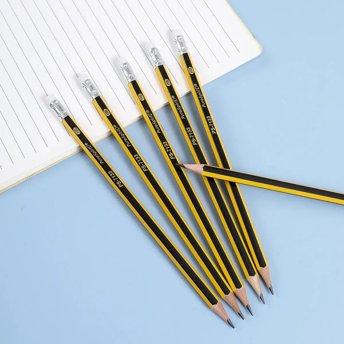 12PCS Woodcased Pencils with Eraser