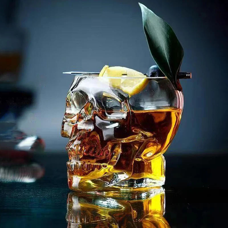 Skull Head Cocktail Glass