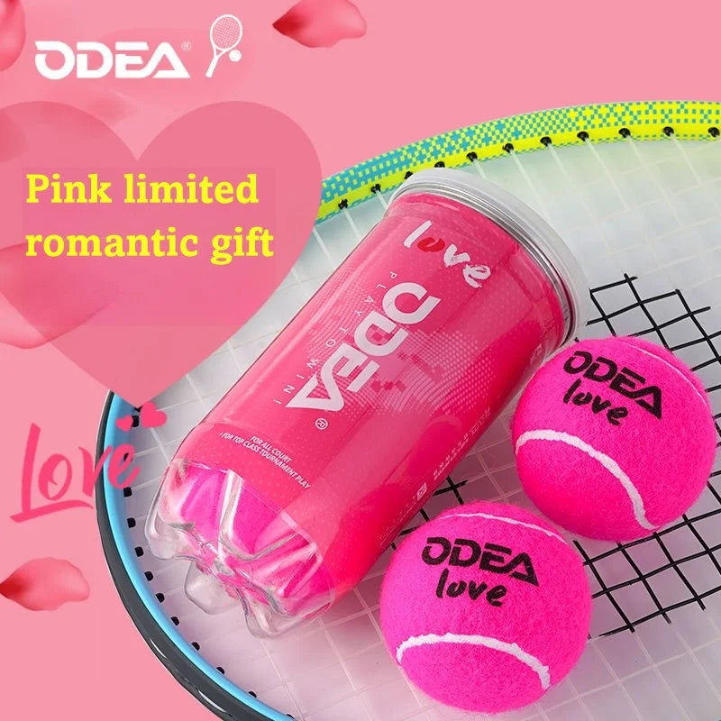 Pink tennis balls