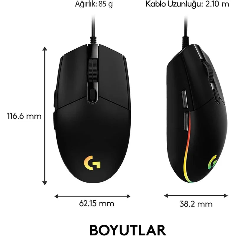 Logitech G102 Mouse USB Wired Gaming Mouse