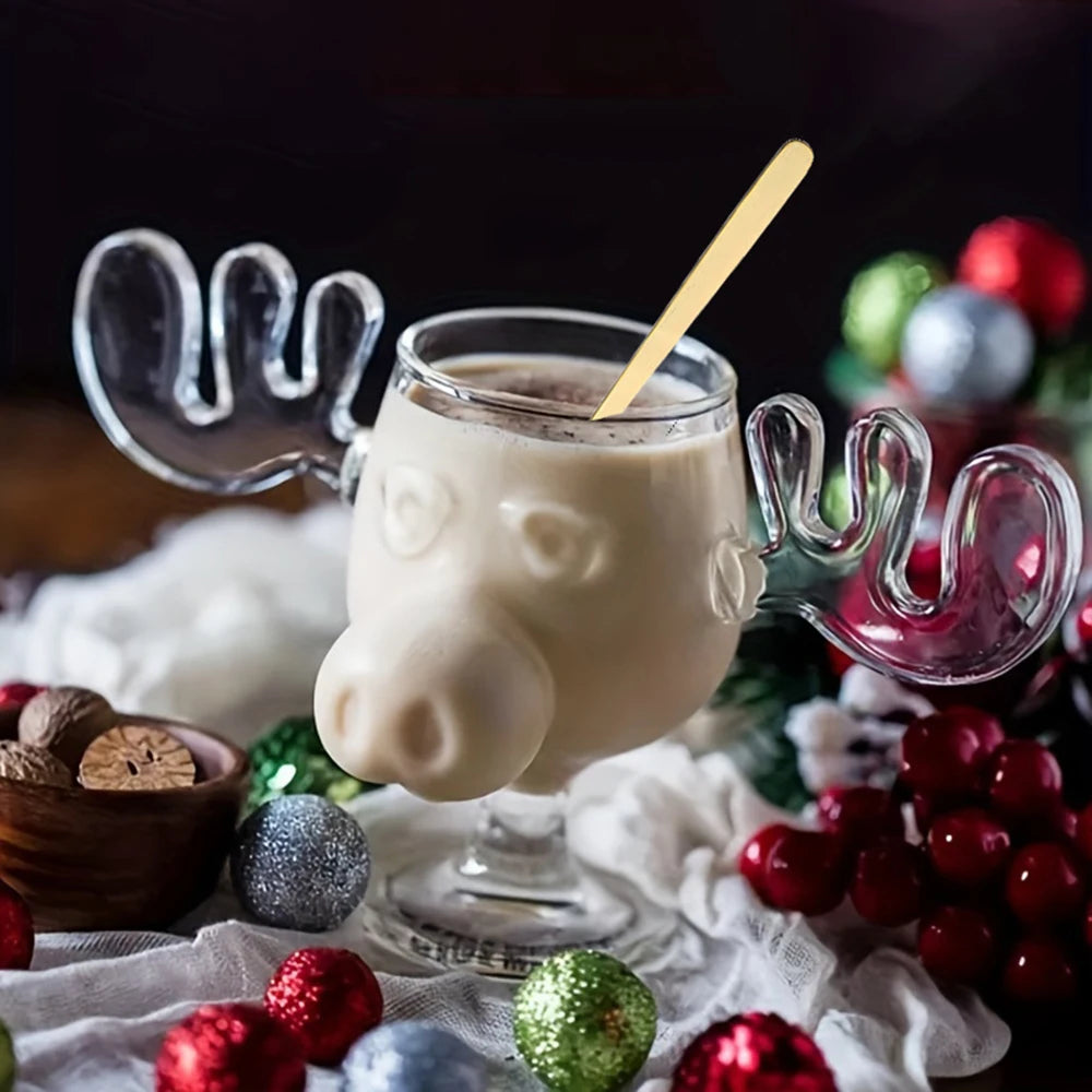 Reindeer Cocktail Glass