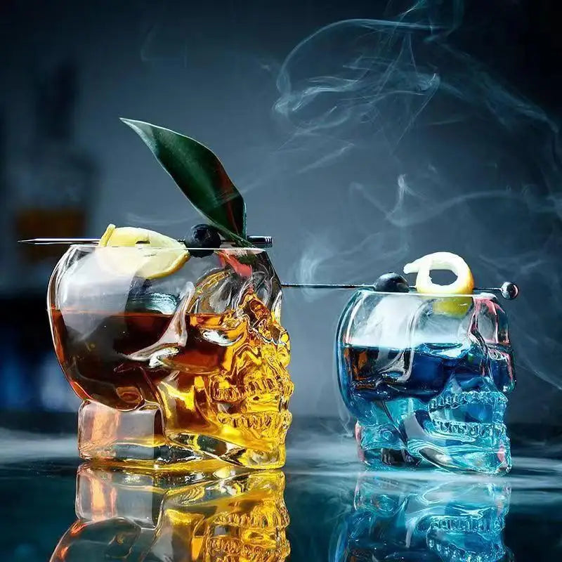 Skull Head Cocktail Glass