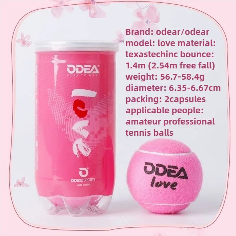 Pink tennis balls