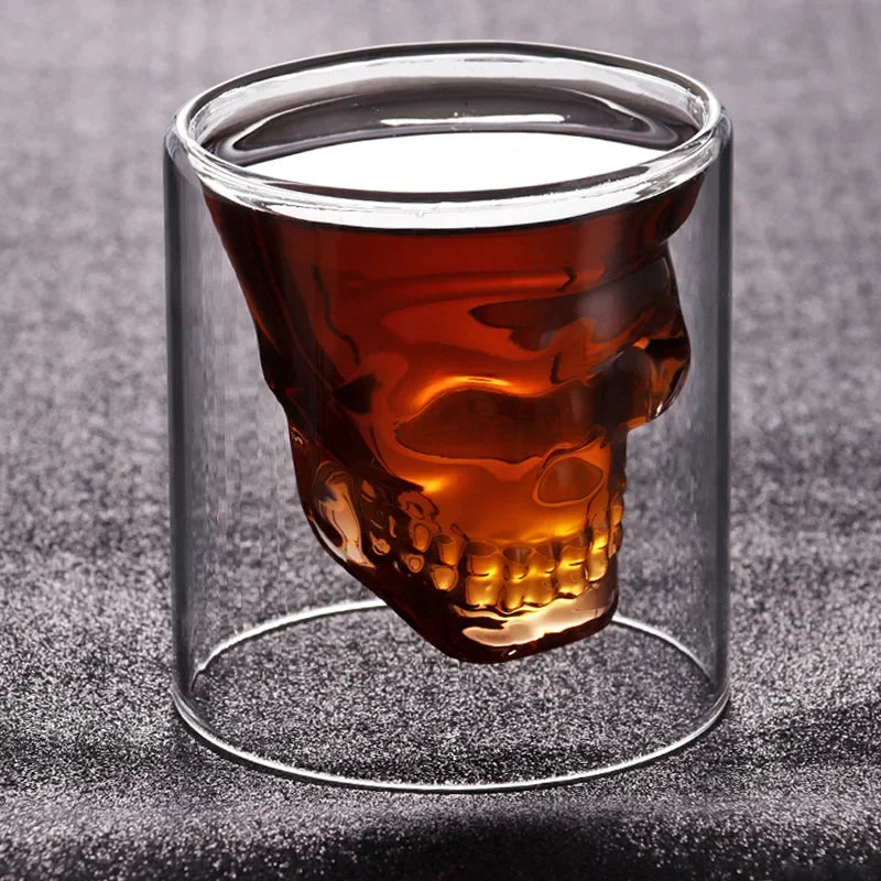 Scull Whisky Glass