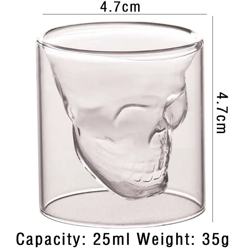 Scull Whisky Glass