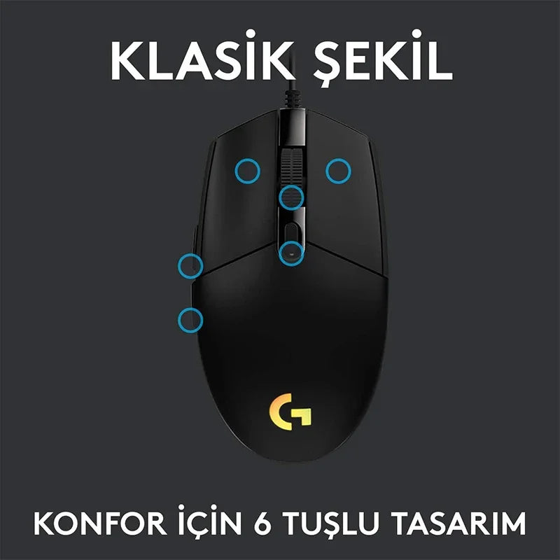 Logitech G102 Mouse USB Wired Gaming Mouse