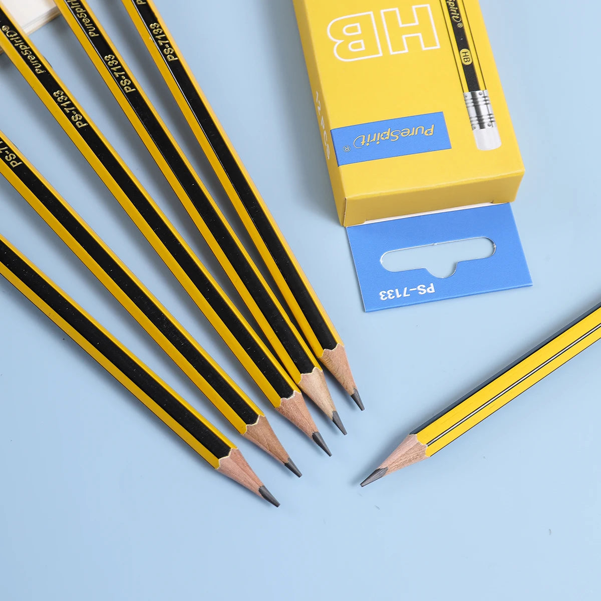 12PCS Woodcased Pencils with Eraser