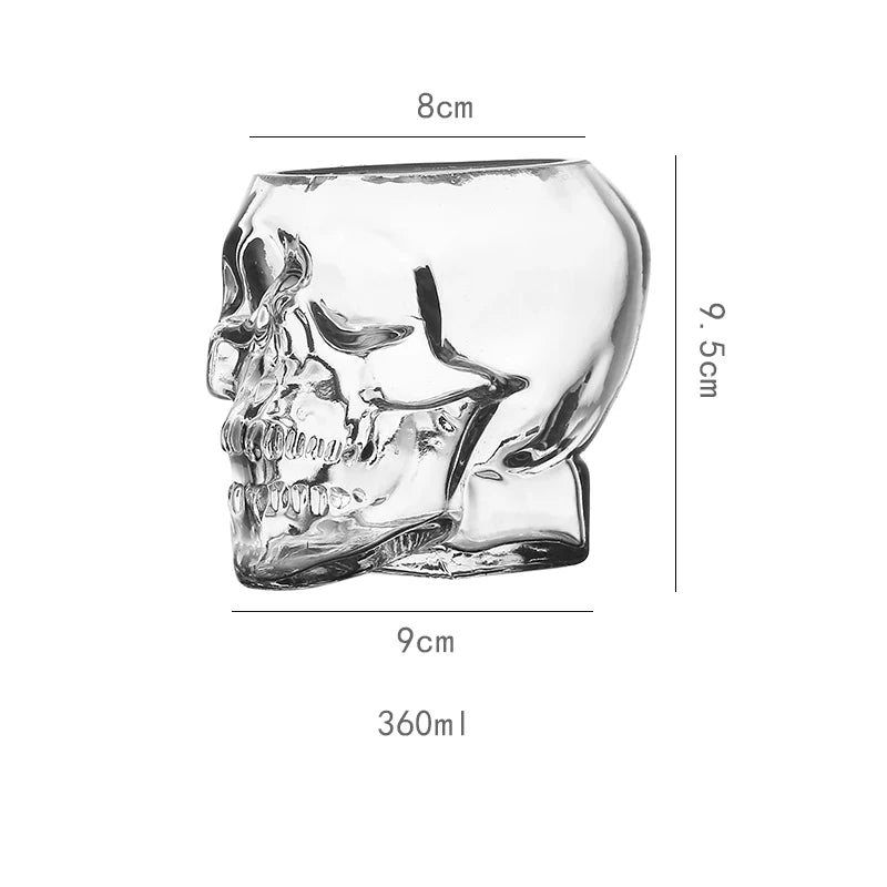 Skull Head Cocktail Glass