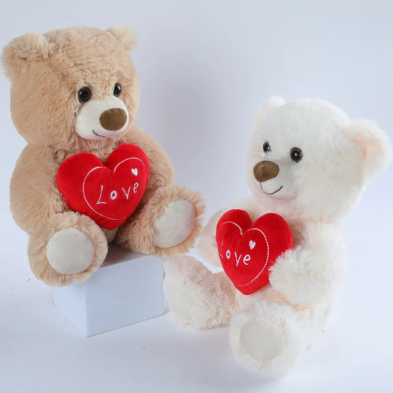 Cute Heart Bear Dog Plush Toys