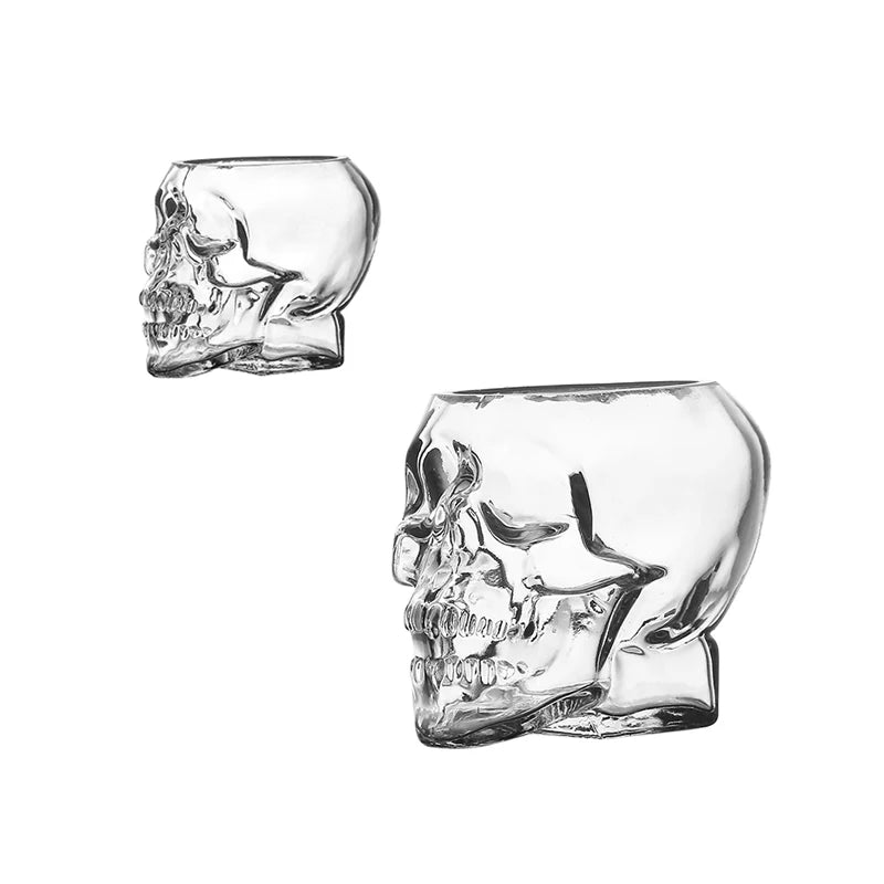 Skull Head Cocktail Glass
