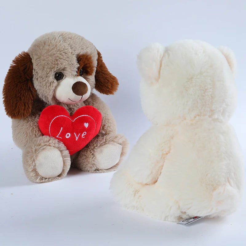 Cute Heart Bear Dog Plush Toys