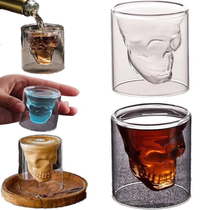 Scull Whisky Glass