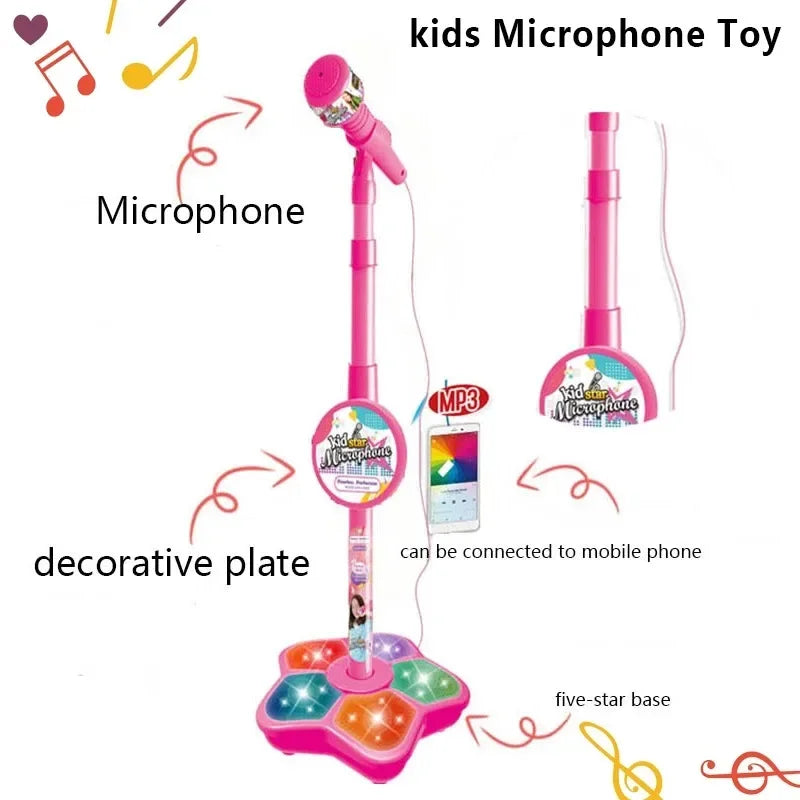 Kids Microphone with Stand Karaoke