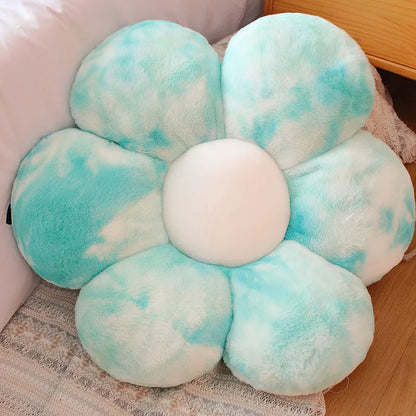 Furry Plush Flower Cushion