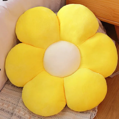 Furry Plush Flower Cushion
