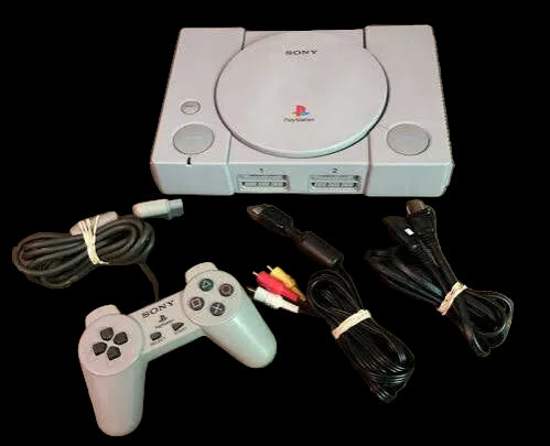 PS1 Console – Tested & Working  Controller + Cables No Box