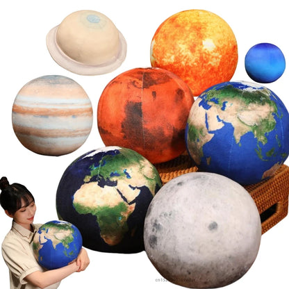 Earth Sun Mars Plush Toy Stuffed Planets Cushion