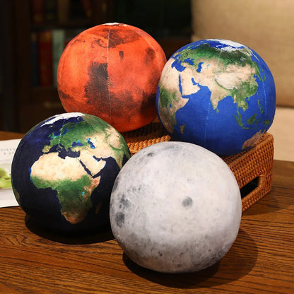 Earth Sun Mars Plush Toy Stuffed Planets Cushion